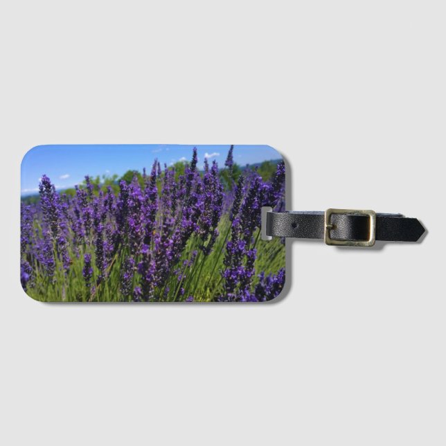 Etiqueta Para Maletas Granja de lavanda (Anverso horizontal)