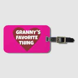 ETIQUETA PARA MALETAS GRANNY'S FAVORITE THING 
