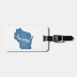 Etiqueta Para Maletas Grano de Madera de Wisconsin