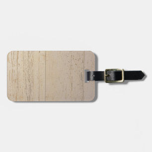 Etiqueta Para Maletas Grano de madera texturada lavado blanco
