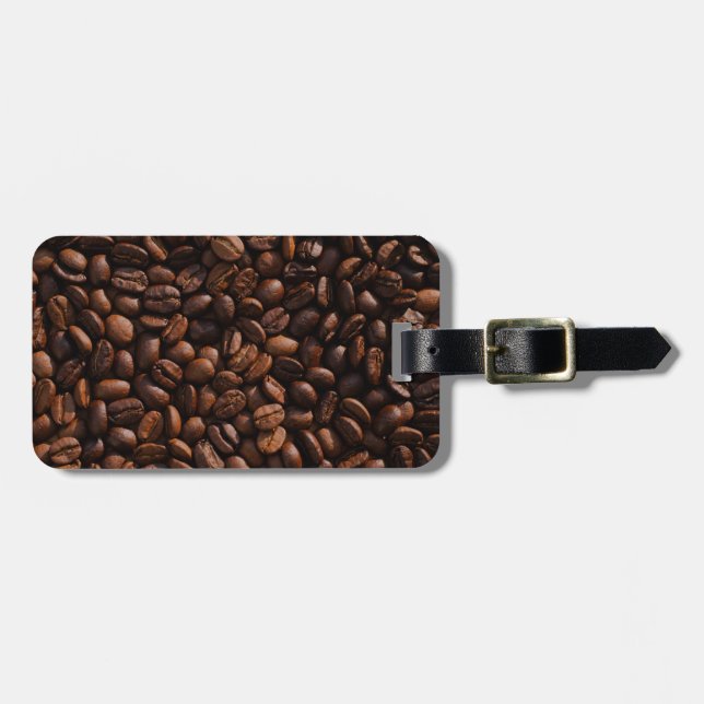 Etiqueta Para Maletas granos de café (Frente Horizontal)