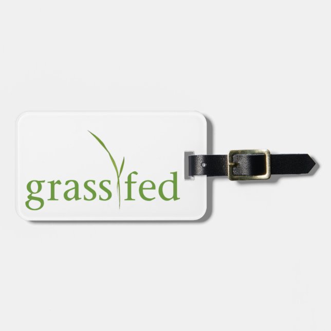 Etiqueta Para Maletas Grass Fed (Frente Horizontal)
