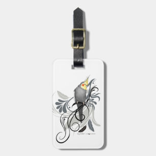 Etiqueta Para Maletas Gray Cockatiel