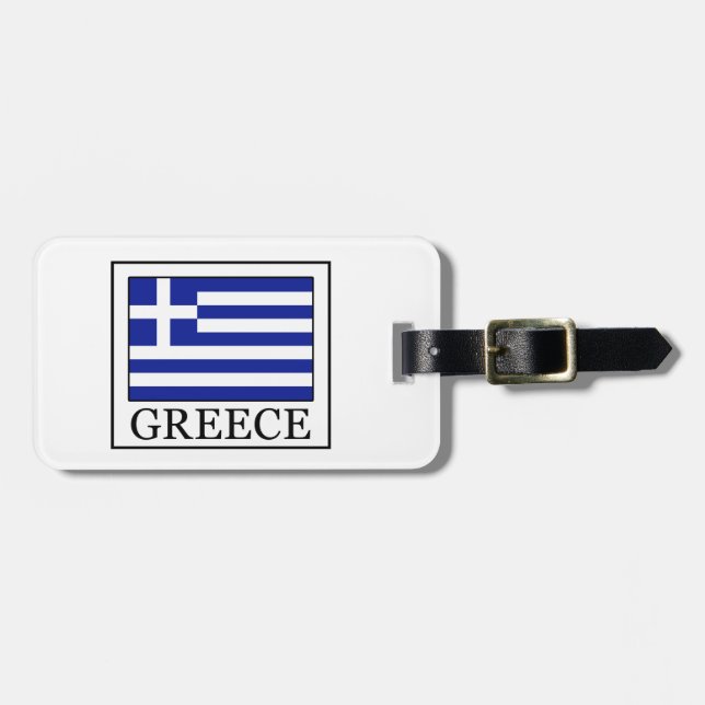 Etiqueta Para Maletas Grecia (Frente Horizontal)