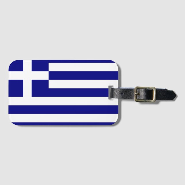 Etiqueta Para Maletas Grecia (Anverso horizontal)