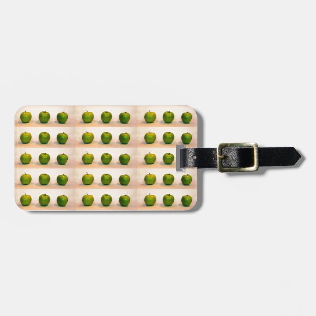 Etiqueta Para Maletas Green Apple Trio (Frente Horizontal)