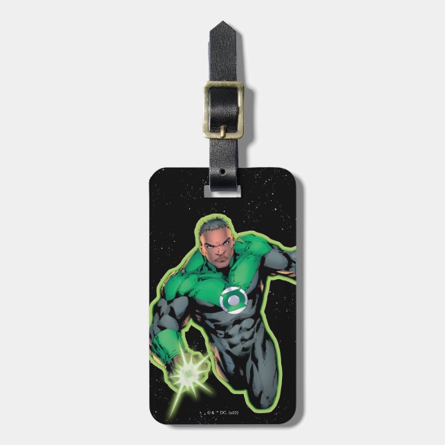 Etiqueta Para Maletas Green Lantern John Stewart (Frente Vertical)