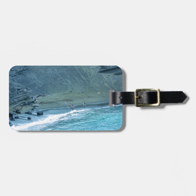 Etiqueta Para Maletas Green Sands Beach Hawaii (Frente Horizontal)