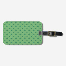Green Star Luggage Tag