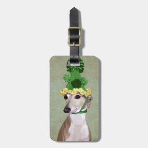 Etiqueta Para Maletas Greyhound en Gorra de punto verde