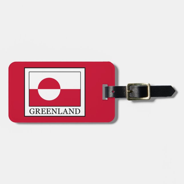 Etiqueta Para Maletas Groenlandia (Frente Horizontal)
