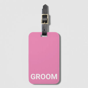 Etiqueta Para Maletas Groom Personalized Simple Modern Lumaletas Tag