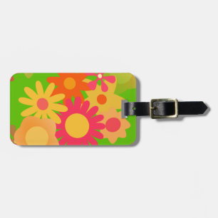 Etiqueta Para Maletas groovy mod floral