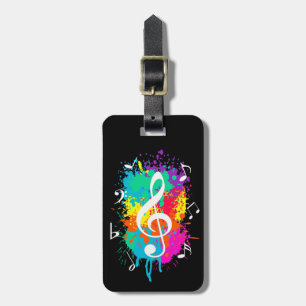 Etiqueta Para Maletas Grunge musical