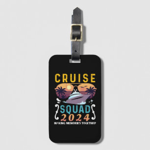 Etiqueta Para Maletas Grupo de Vacaciones Familiares de Cruise Squad 202