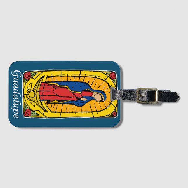 Etiqueta Para Maletas Guadalupe (Anverso horizontal)