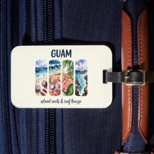 Etiqueta Para Maletas Guam - Las raíces de la isla y la brisa de los arr