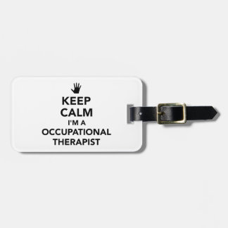 Etiqueta Para Maletas Guarde la calma que soy terapeuta profesional