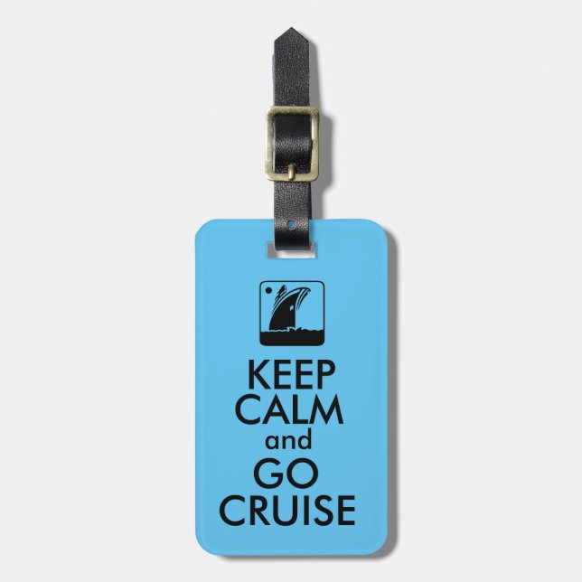 Etiqueta Para Maletas Guarde la travesía tranquila (Frente Vertical)