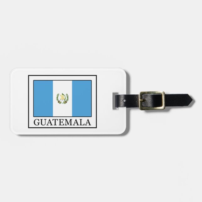 Etiqueta Para Maletas Guatemala (Frente Horizontal)