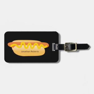 Etiqueta Para Maletas Guay Funny Hot Dog Novedad Nombre personalizado