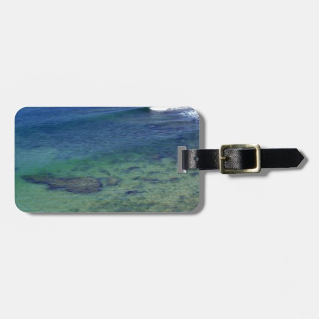 Etiqueta Para Maletas Guerras oceánicas suaves (Frente Horizontal)