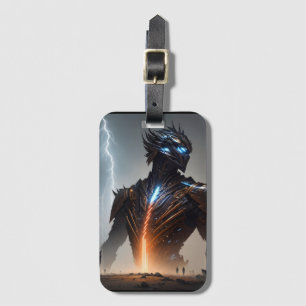 Etiqueta Para Maletas Guerrero Lightning Cyborg