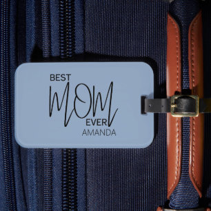 Etiqueta Para Maletas Guión manuscrito Minimalista mejor mamá de todos l