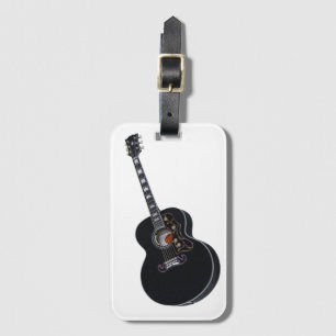 Etiqueta Para Maletas Guitarra negra