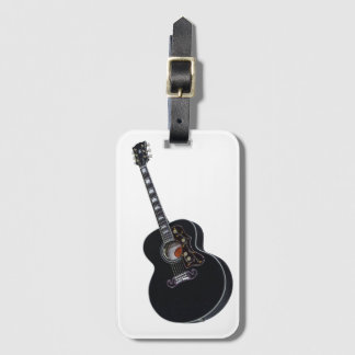 Etiqueta Para Maletas Guitarra negra
