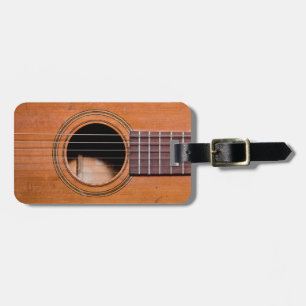 Etiqueta Para Maletas Guitarra rústica