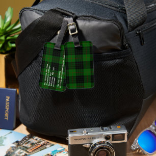 Etiqueta Para Maletas Gunn tartan spp.