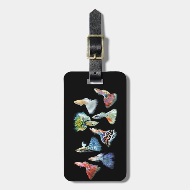 Etiqueta Para Maletas Guppy (Frente Vertical)