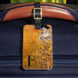 Etiqueta Para Maletas Gustav Klimt Adele Portrait Monogrammed