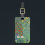 Etiqueta Para Maletas Gustav Klimt - Jardín de campo con girasoles<br><div class="desc">Jardín de campo con girasoles / Jardín de granja con girasoles - Gustav Klimt en 1905-1906</div>