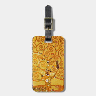Etiqueta Para Maletas Gustav Klimt Tree of Life: Simbolista Art Nouveau
