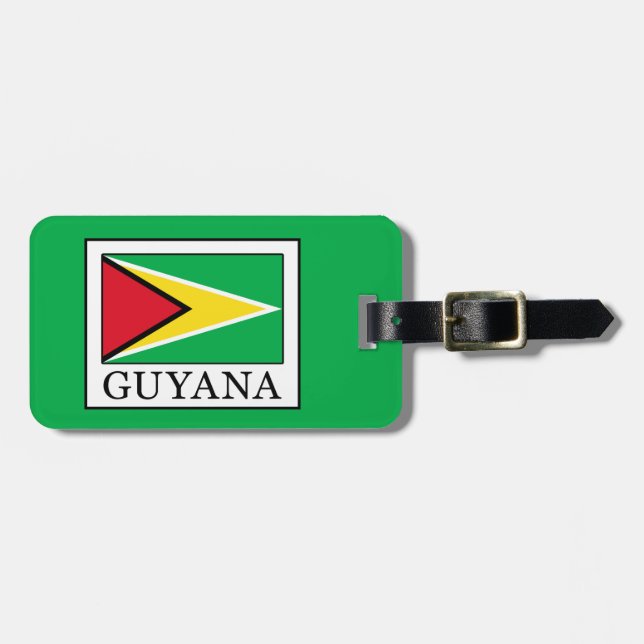 Etiqueta Para Maletas Guyana (Frente Horizontal)