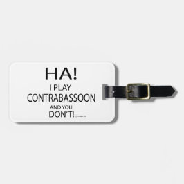 Etiqueta Para Maletas Ha Contrabassoon