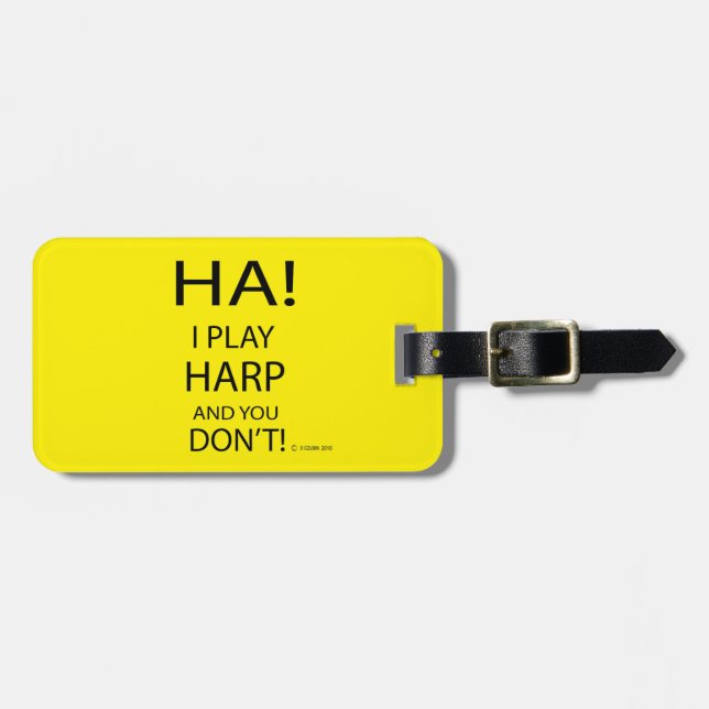Etiqueta Para Maletas Ha Harp (Frente Horizontal)