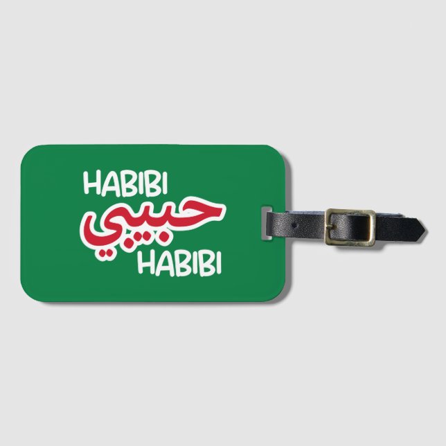 Etiqueta Para Maletas Habibi (Anverso horizontal)