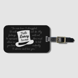Etiqueta Para Maletas Hable Darcy Conmigo