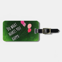 Etiqueta Para Maletas Hacer lo que te hace feliz cita Inspiradora