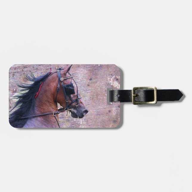 Etiqueta Para Maletas Hackney Grunge (Frente Horizontal)