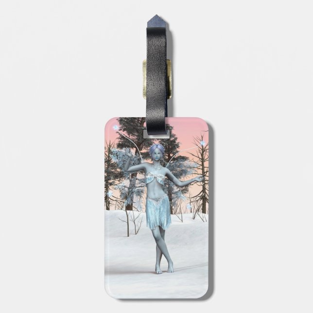 Etiqueta Para Maletas Hada de Hielo (Atrás Vertical)