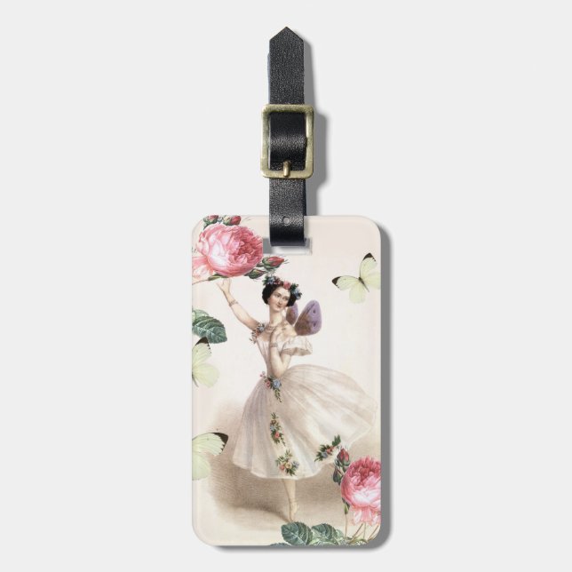 Etiqueta Para Maletas Hada de la bailarina (Frente Vertical)