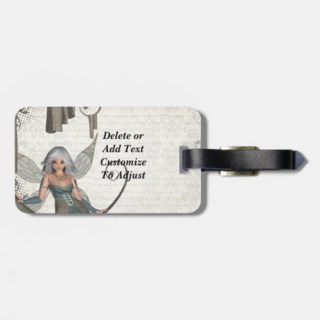 Etiqueta Para Maletas Hada linda del manga (Atrás Horizontal)