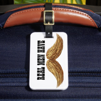 Etiqueta Para Maletas Hairy Mustache Personalizado