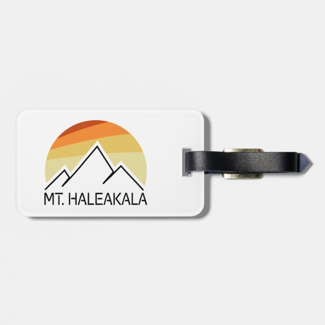 Etiqueta Para Maletas Haleakala Retro (Atrás Horizontal)