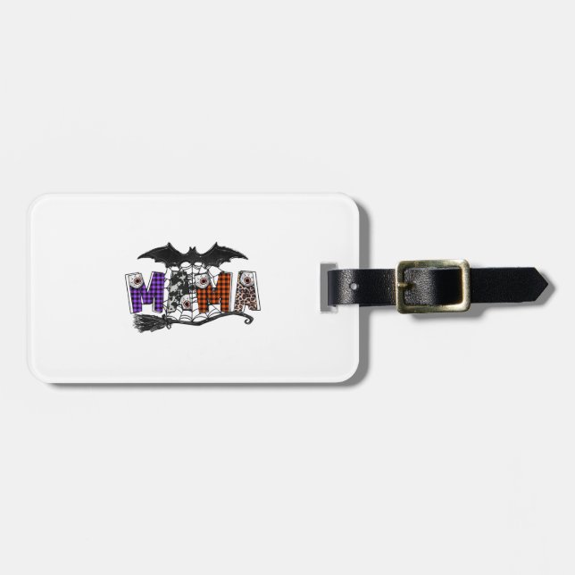 Etiqueta Para Maletas Halloween Mama (Frente Horizontal)