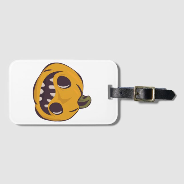 Etiqueta Para Maletas Halloween Time  (Anverso horizontal)
